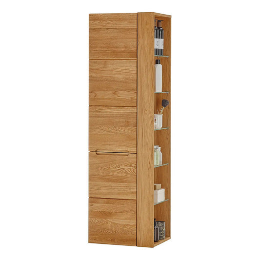 Netusa Tall Cabinet Partly Solid Oak