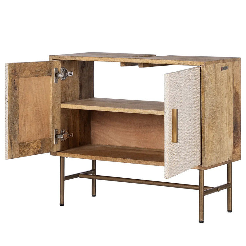 Yasote Solid Wood Washbasin Cabinet