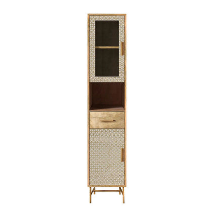 Yasote Solid Wood Tall Cabinet