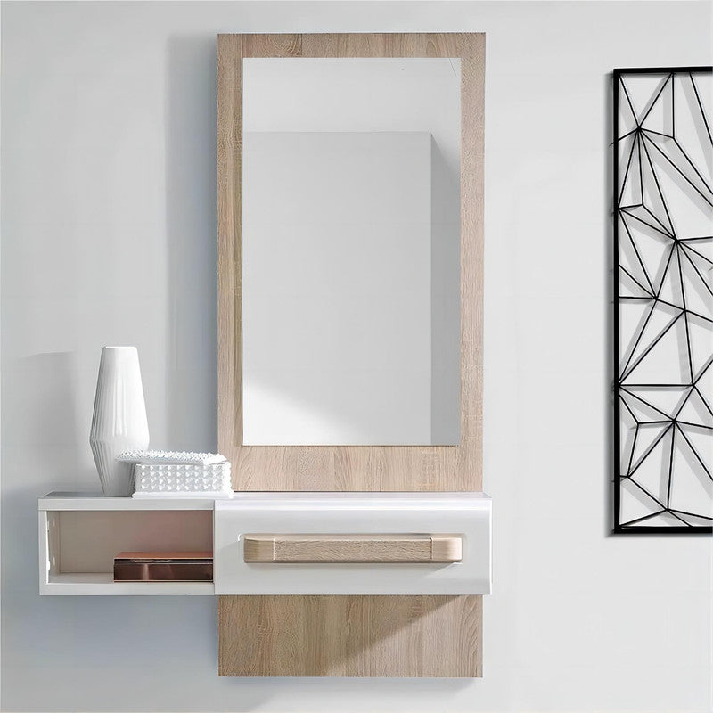 Sicana Bathroom Mirror Oak Decor